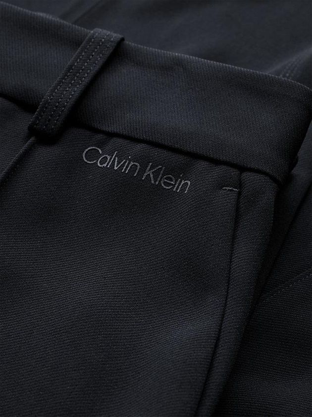 Black Calvin Klein Wide Leg Twill Women Pants | WRVT-59724
