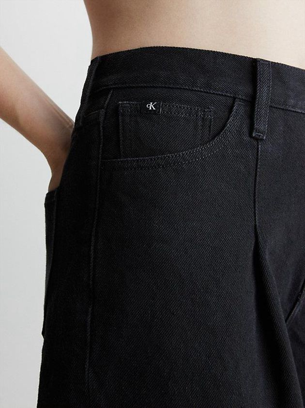 Black Calvin Klein Wide Leg Women Jeans | AMBD-89146