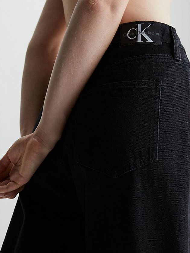 Black Calvin Klein Wide Leg Women Jeans | AMBD-89146