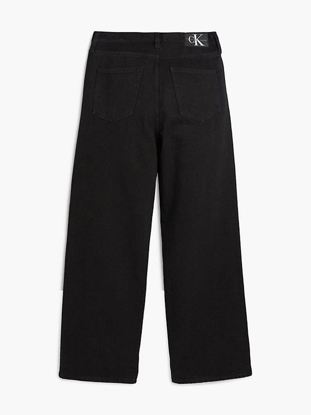 Black Calvin Klein Wide Leg Women Jeans | AMBD-89146