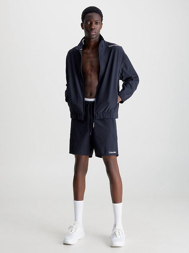 Black Calvin Klein Windbreaker Men Jacket | QSZH-98704