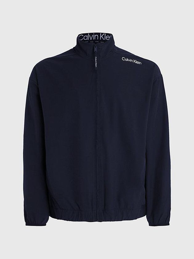 Black Calvin Klein Windbreaker Men Jacket | QSZH-98704