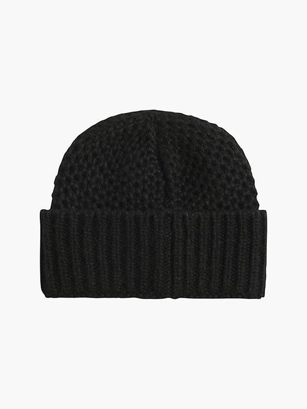 Black Calvin Klein Wool Blend Women Beanie | HNCM-78605