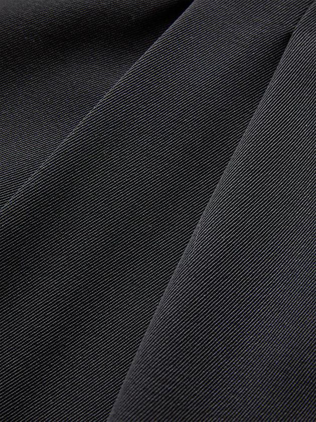 Black Calvin Klein Wool Twill Pleated Women Pants | UPQA-64209