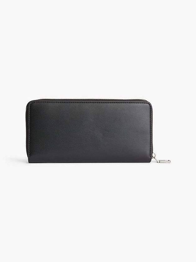 Black Calvin Klein Zip Around Women Wallet | ENWY-06732