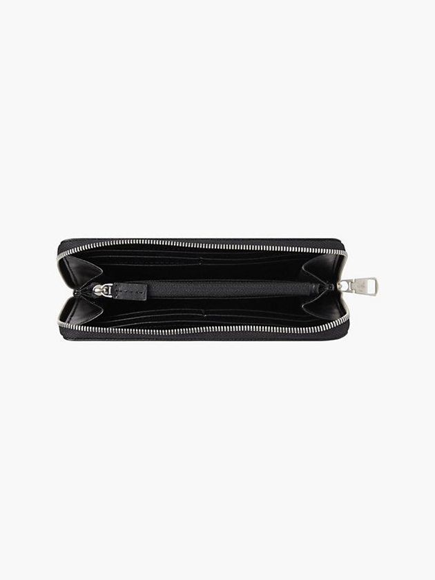Black Calvin Klein Zip Around Women Wallet | HCUZ-27891
