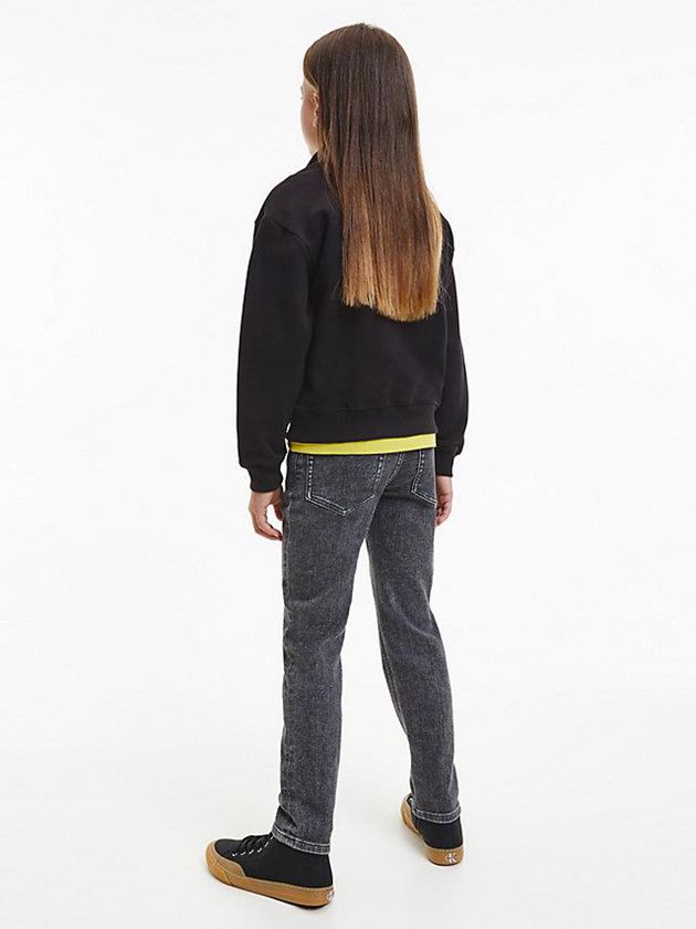 Black Calvin Klein Zip Boys's Sweatshirt | QORI-01485