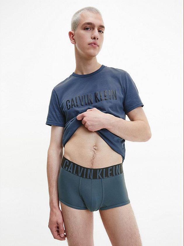 Blue Calvin Klein 2 Pack Low Rise - Intense Power Men Briefs | UNWR-69407