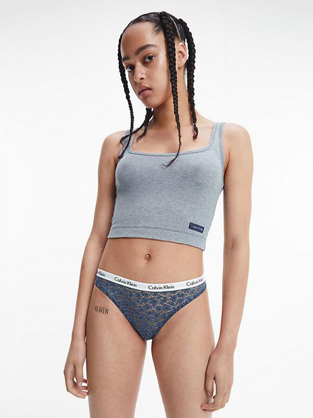 Blue Calvin Klein 3 Pack Bikini - Carousel Women Briefs | KVCZ-96183