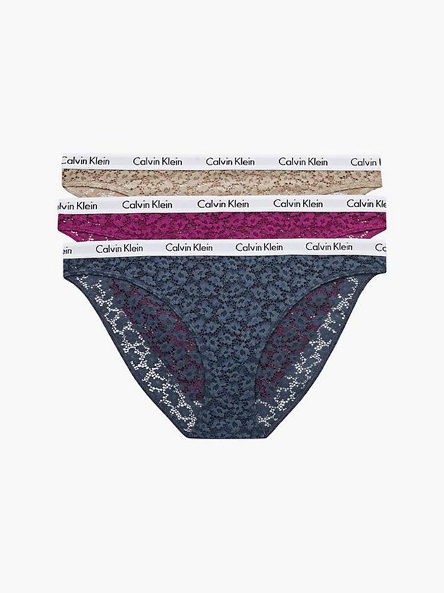 Blue Calvin Klein 3 Pack Bikini - Carousel Women Briefs | KVCZ-96183