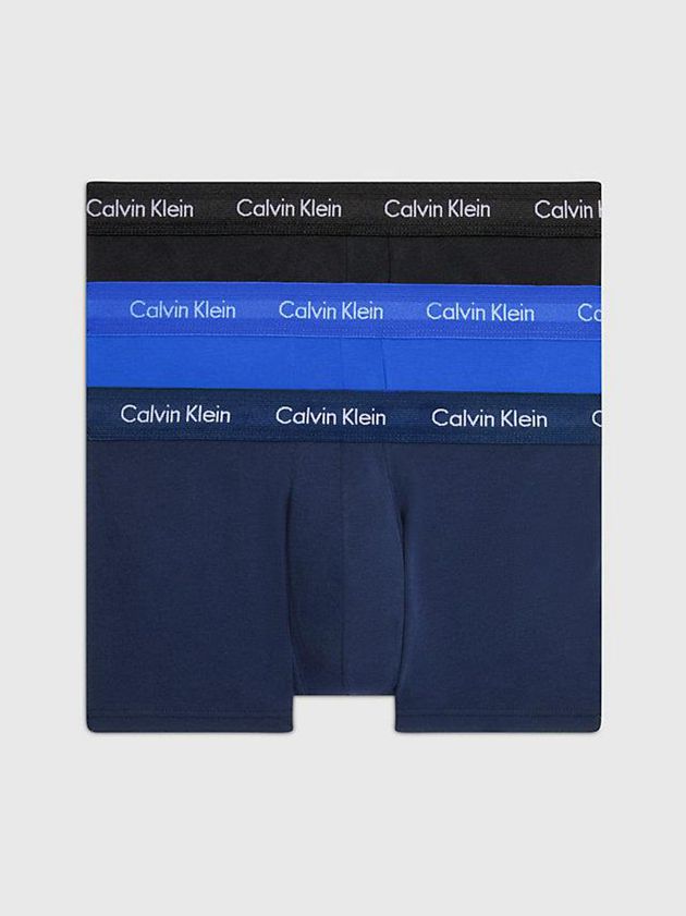 Blue Calvin Klein 3 Pack Boxer - Cotton Stretch Men Briefs | RQTY-91670
