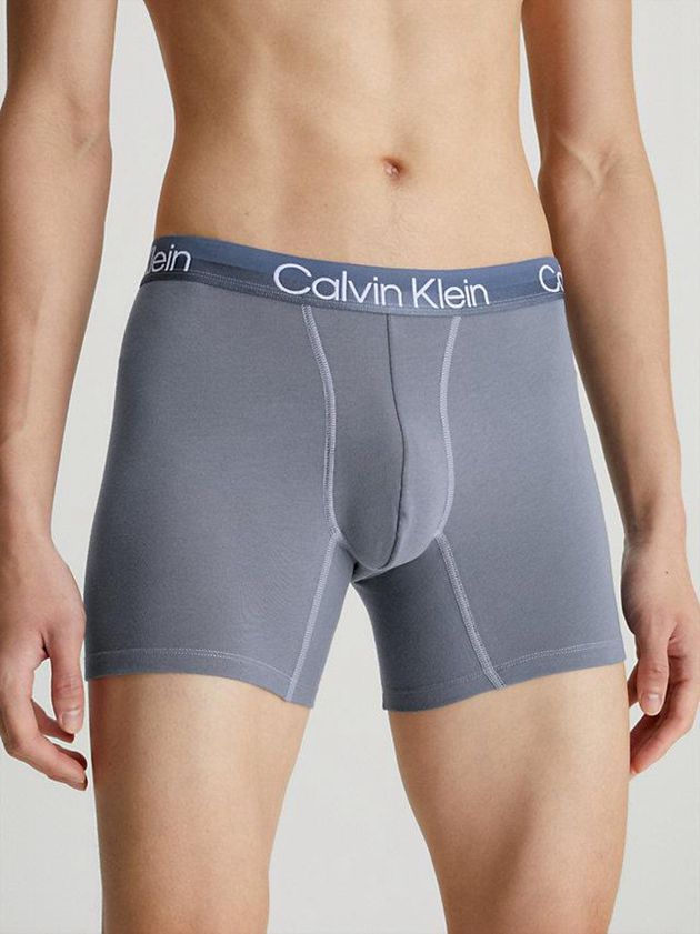 Blue Calvin Klein 3 Pack Boxer - Modern Structure Men Briefs | LOHF-48670