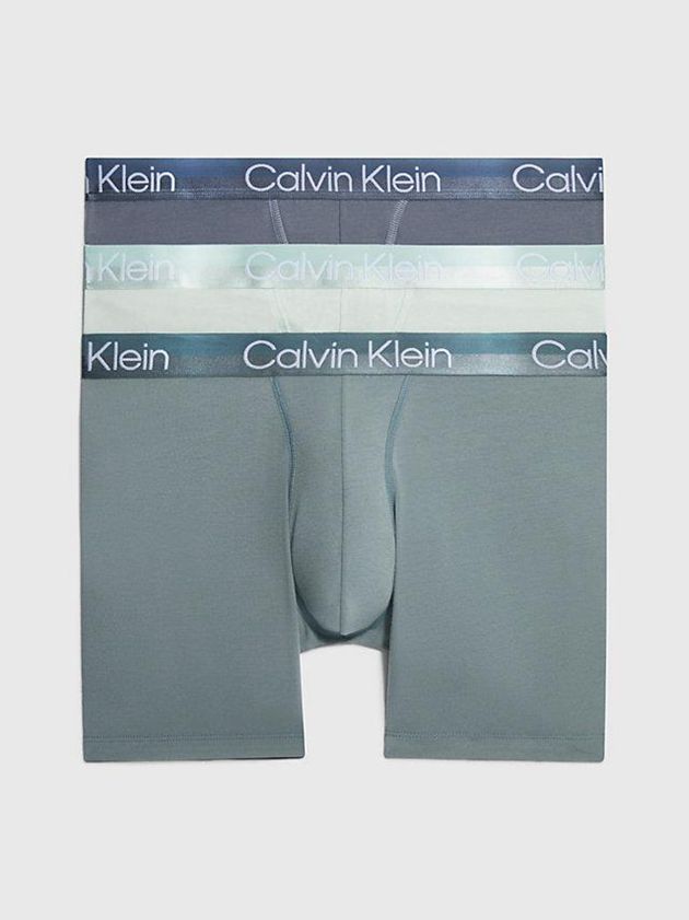 Blue Calvin Klein 3 Pack Boxer - Modern Structure Men Briefs | LOHF-48670