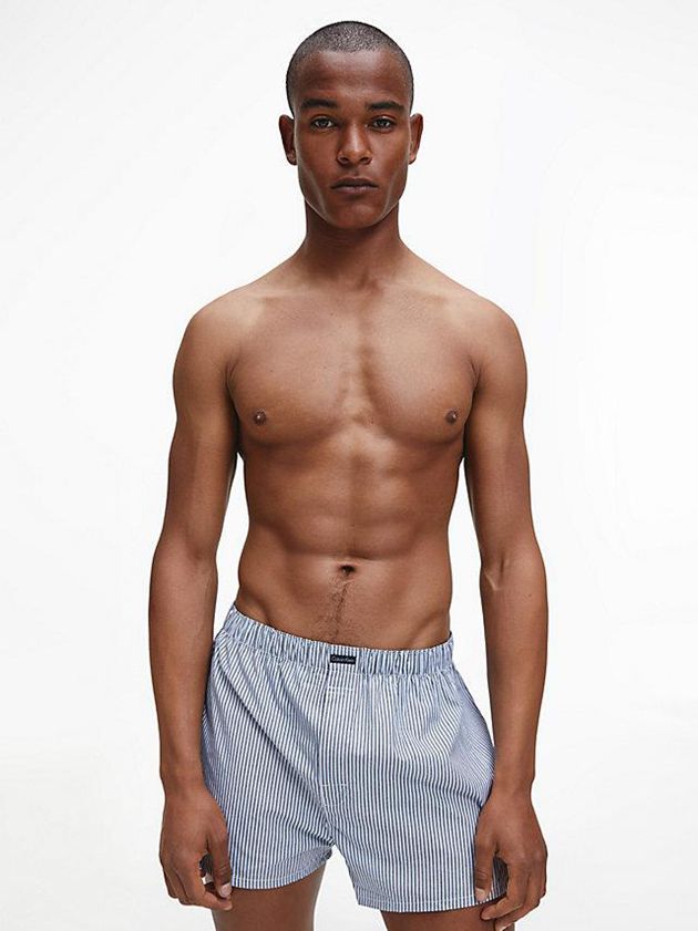 Blue Calvin Klein 3 Pack Boxers Men Briefs | QASL-01287