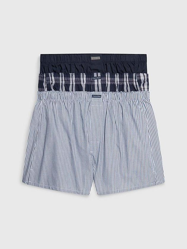 Blue Calvin Klein 3 Pack Boxers Men Briefs | QASL-01287