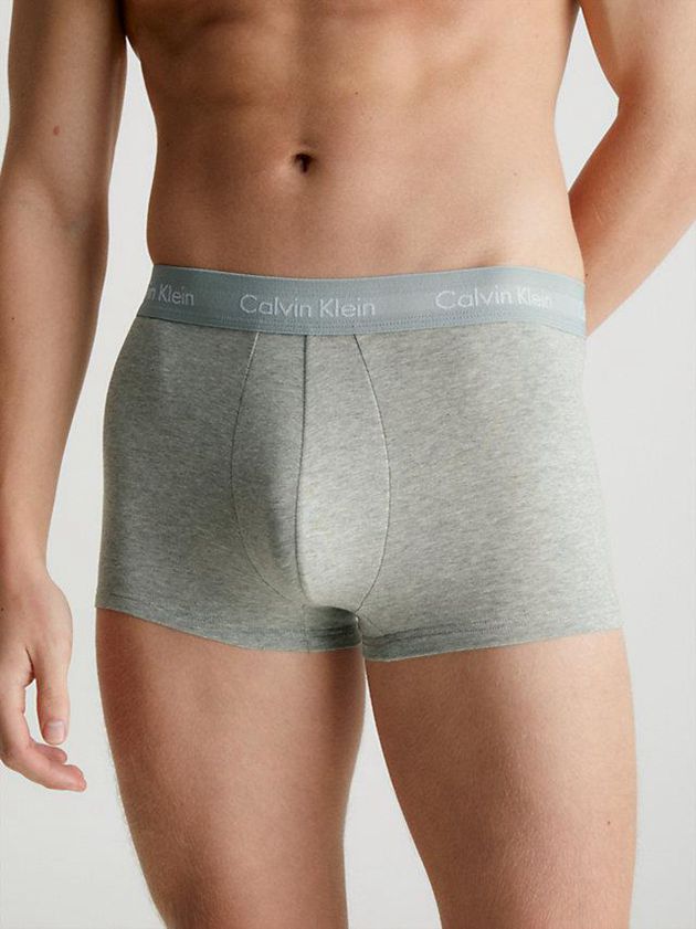 Blue Calvin Klein 3 Pack Low Rise - Cotton Stretch Men Briefs | NPXF-62735