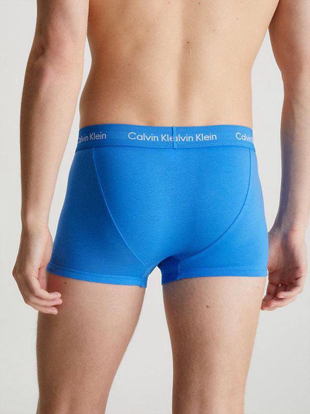 Blue Calvin Klein 3 Pack Low Rise - Cotton Stretch Men Briefs | NPXF-62735