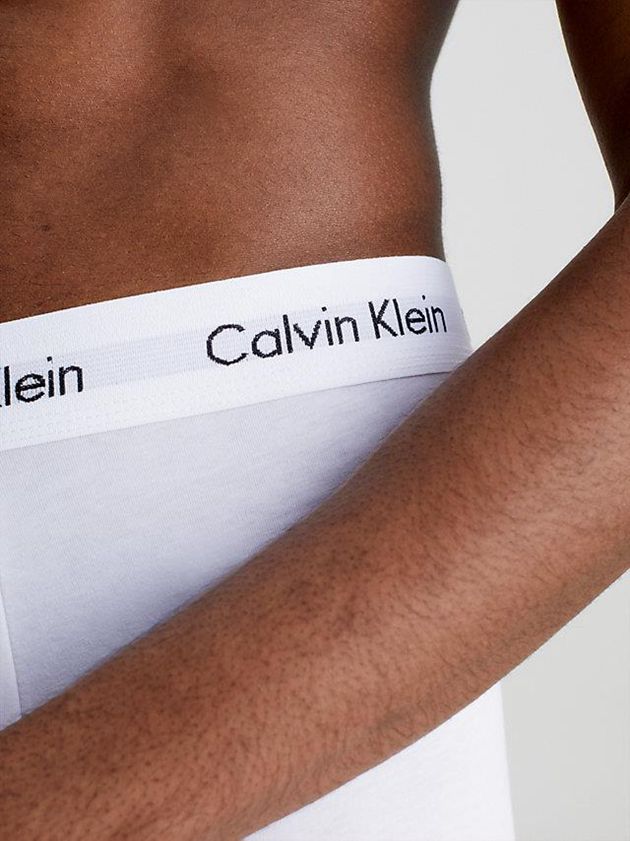 Blue Calvin Klein 3 Pack Low Rise - Cotton Stretch Men Briefs | BLKI-37980