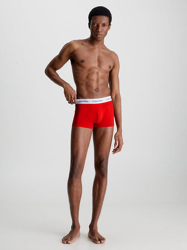 Blue Calvin Klein 3 Pack Low Rise - Cotton Stretch Men Briefs | BLKI-37980