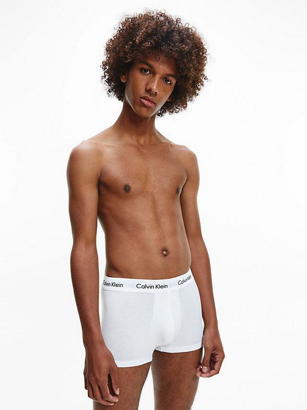 Blue Calvin Klein 3 Pack Low Rise - Cotton Stretch Men Briefs | BLKI-37980
