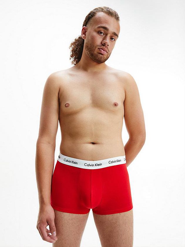 Blue Calvin Klein 3 Pack Low Rise - Cotton Stretch Men Briefs | BLKI-37980