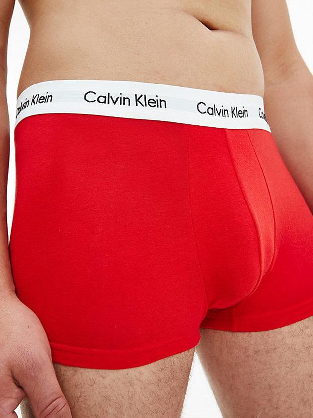 Blue Calvin Klein 3 Pack Low Rise - Cotton Stretch Men Briefs | BLKI-37980