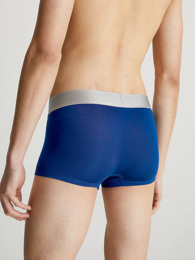 Blue Calvin Klein 3 Pack Low Rise - Steel Micro Men Briefs | BHYC-28791