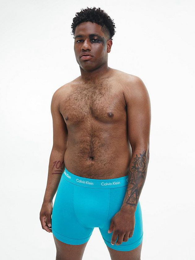 Blue Calvin Klein 3 Pack - Cotton Stretch Men Briefs | YOUN-98675