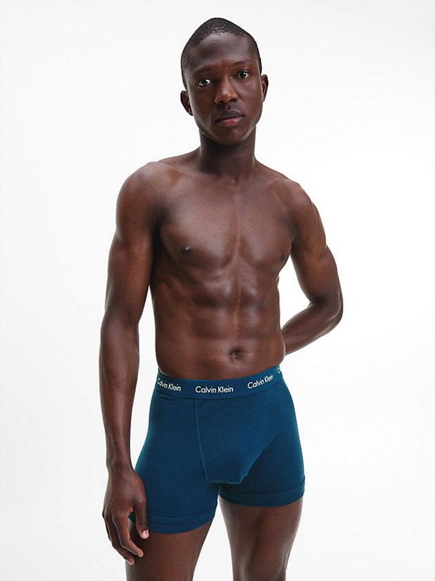 Blue Calvin Klein 3 Pack - Cotton Stretch Men Briefs | YOUN-98675