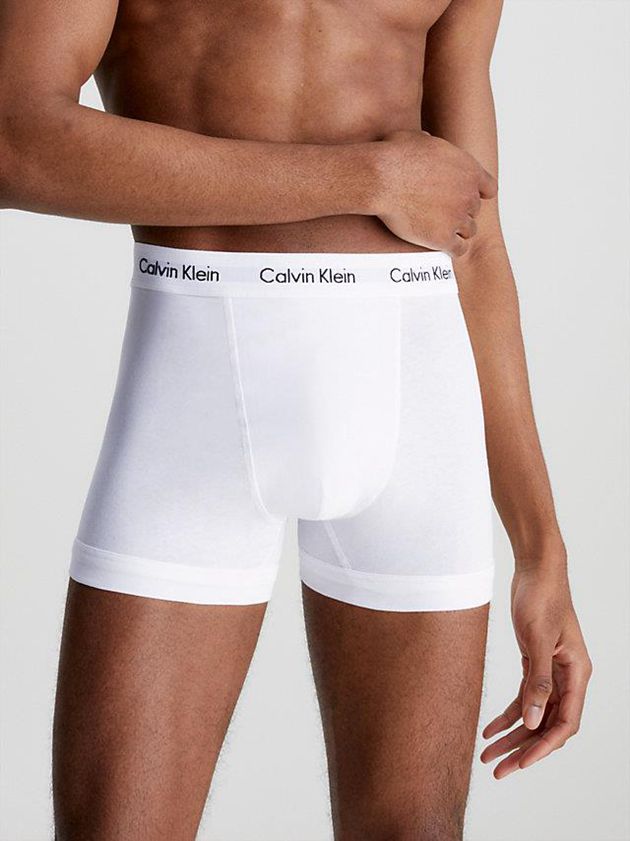 Blue Calvin Klein 3 Pack - Cotton Stretch Men Briefs | YTJQ-10268