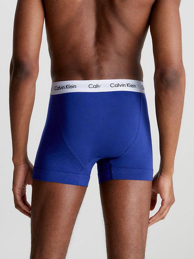 Blue Calvin Klein 3 Pack - Cotton Stretch Men Briefs | YTJQ-10268