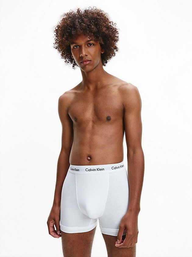Blue Calvin Klein 3 Pack - Cotton Stretch Men Briefs | YTJQ-10268