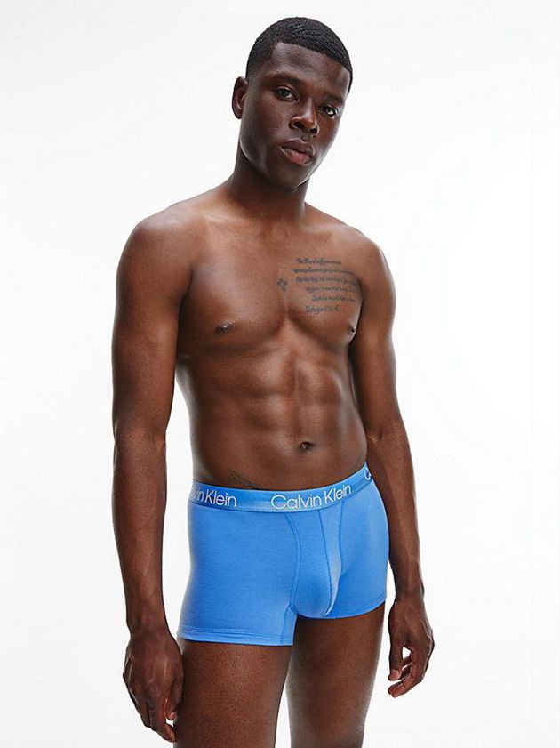 Blue Calvin Klein 3 Pack - Modern Structure Men Briefs | FWGJ-15034