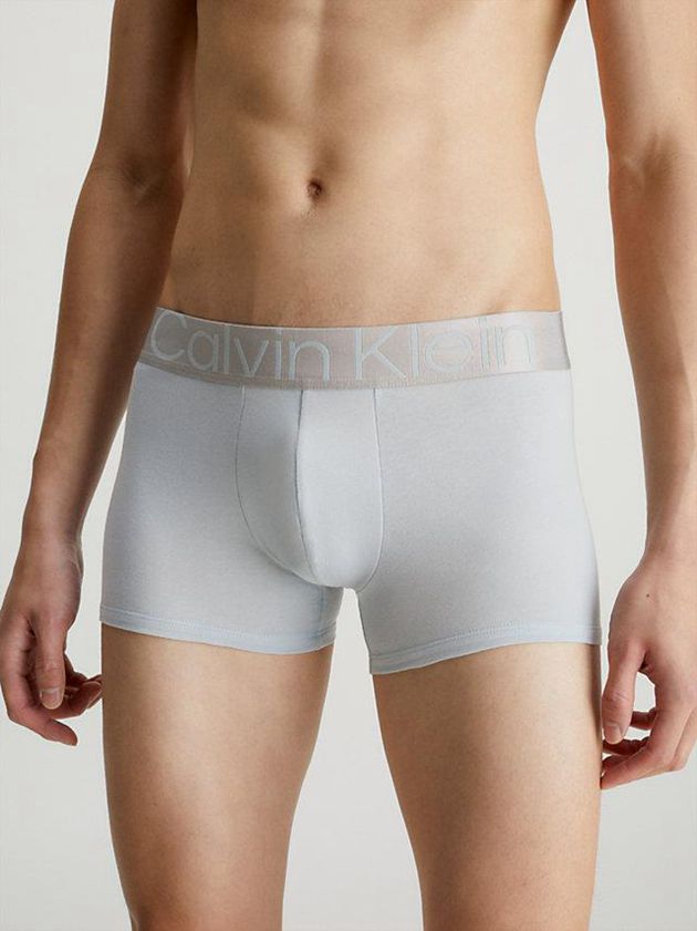 Blue Calvin Klein 3 Pack - Steel Cotton Men Briefs | NBEP-79380
