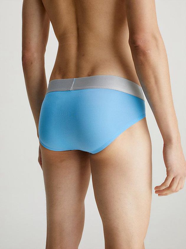 Blue Calvin Klein 3 Pack - Steel Micro Men Briefs | SBAP-09627