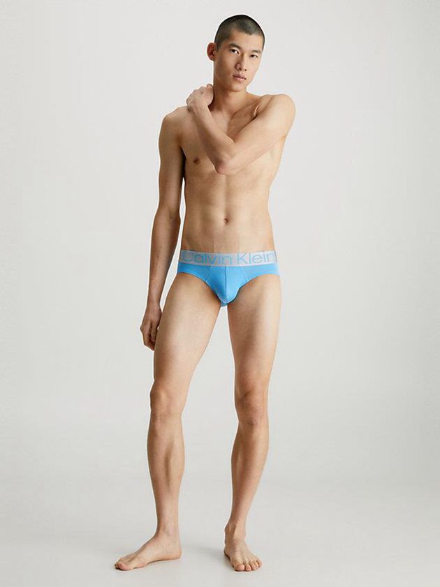 Blue Calvin Klein 3 Pack - Steel Micro Men Briefs | SBAP-09627