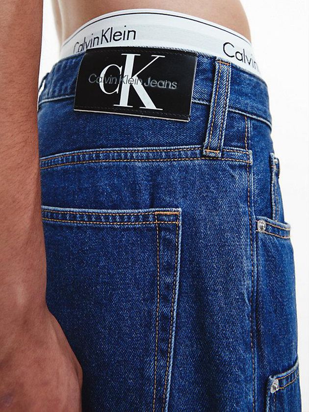 Blue Calvin Klein 90's Loose Panelled Men Jeans | ERSM-80125