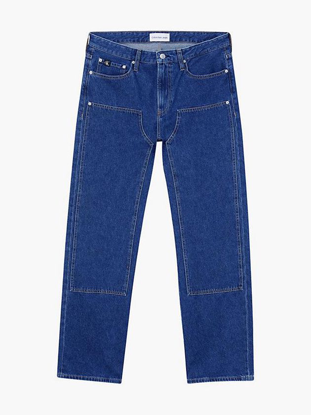 Blue Calvin Klein 90's Loose Panelled Men Jeans | ERSM-80125