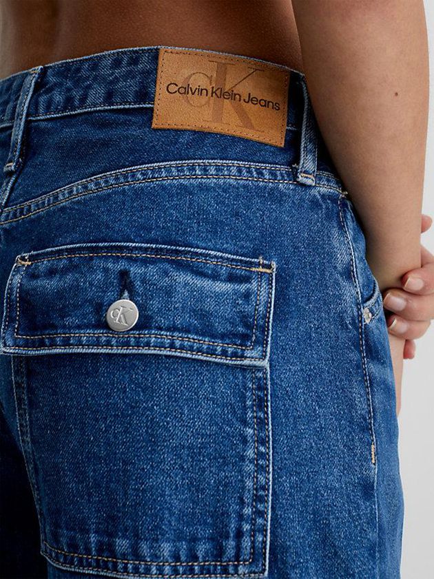 Blue Calvin Klein 90's Straight Cargo Women Jeans | VCLZ-23568
