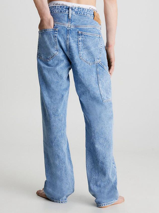 Blue Calvin Klein 90's Straight Carpenter Men Jeans | EDPC-67584