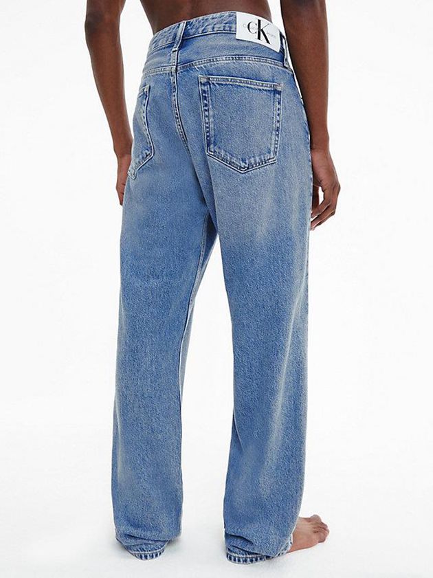 Blue Calvin Klein 90's Straight Men Jeans | RMZB-07428