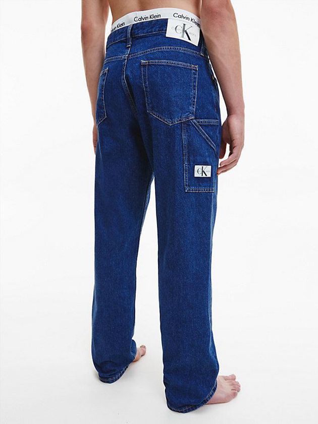 Blue Calvin Klein 90's Straight Utility Men Jeans | JSXK-12580