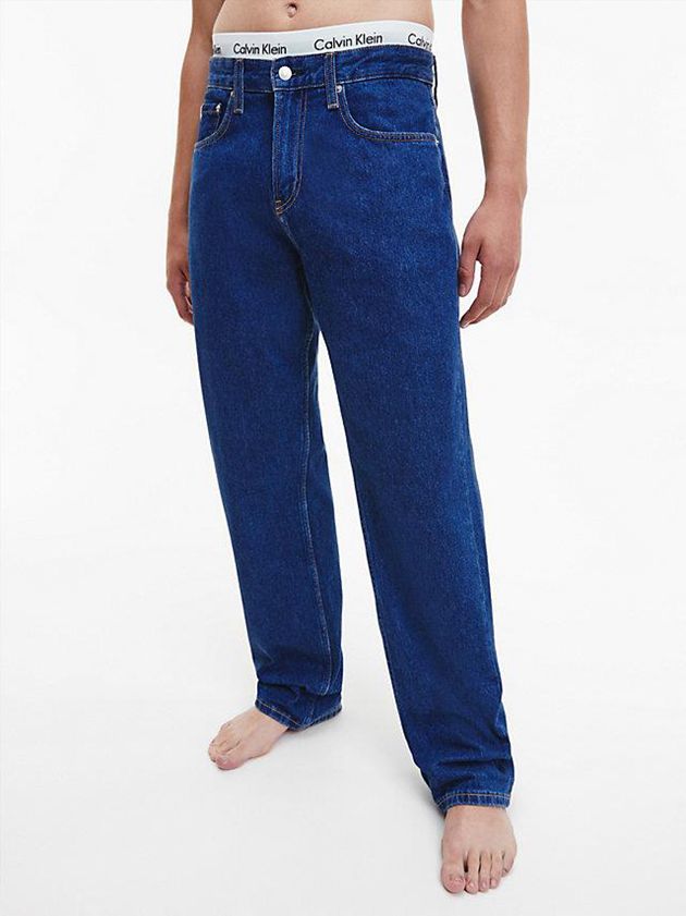 Blue Calvin Klein 90\'s Straight Utility Men Jeans | JSXK-12580
