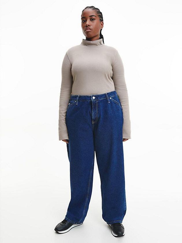 Blue Calvin Klein 90's Straight Utility Women Jeans | ROZT-79652