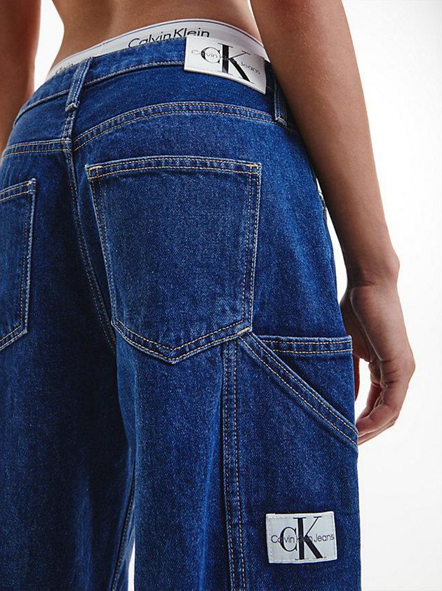 Blue Calvin Klein 90's Straight Utility Women Jeans | ROZT-79652