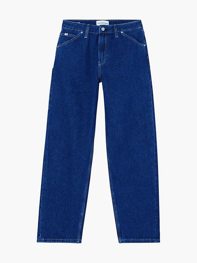 Blue Calvin Klein 90's Straight Utility Women Jeans | ROZT-79652