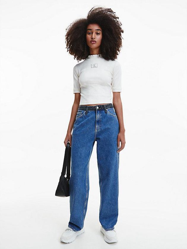 Blue Calvin Klein 90's Straight Women Jeans | MVIL-10536