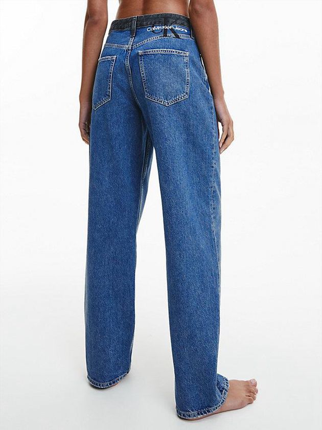 Blue Calvin Klein 90's Straight Women Jeans | MVIL-10536