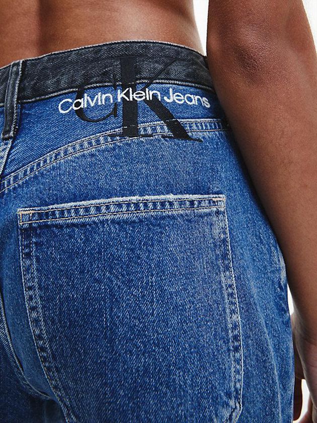 Blue Calvin Klein 90's Straight Women Jeans | MVIL-10536