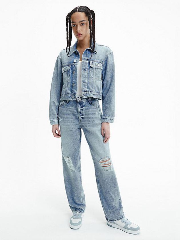Blue Calvin Klein 90's Straight Women Jeans | FSVH-71583